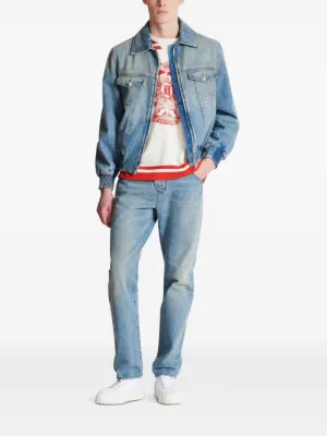 BALMAIN バルマン デニムジャケット ダブルライダースジャケット