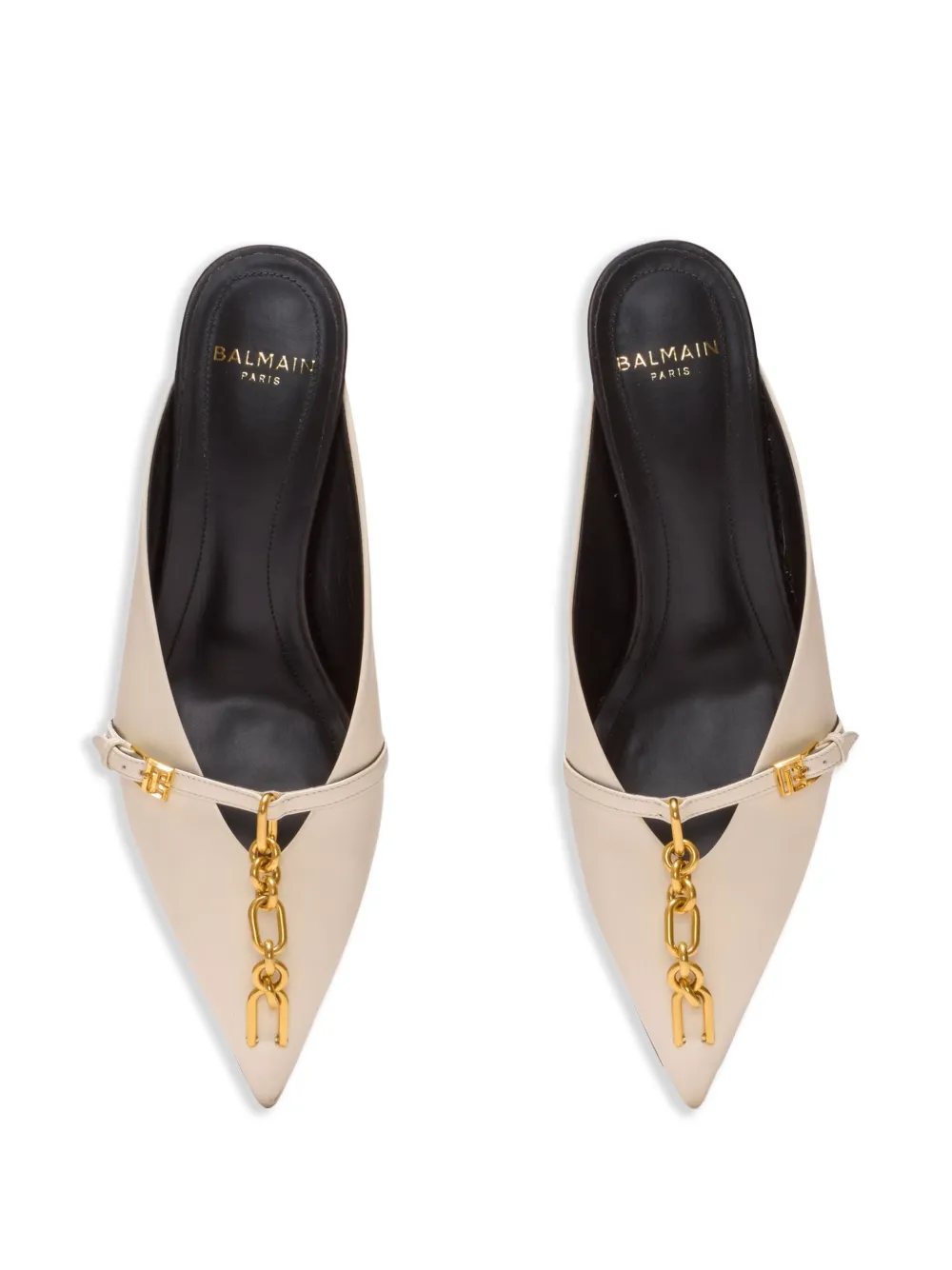 Balmain Sync mules Neutrals