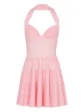 Balmain knitted A-line mini dress - Pink