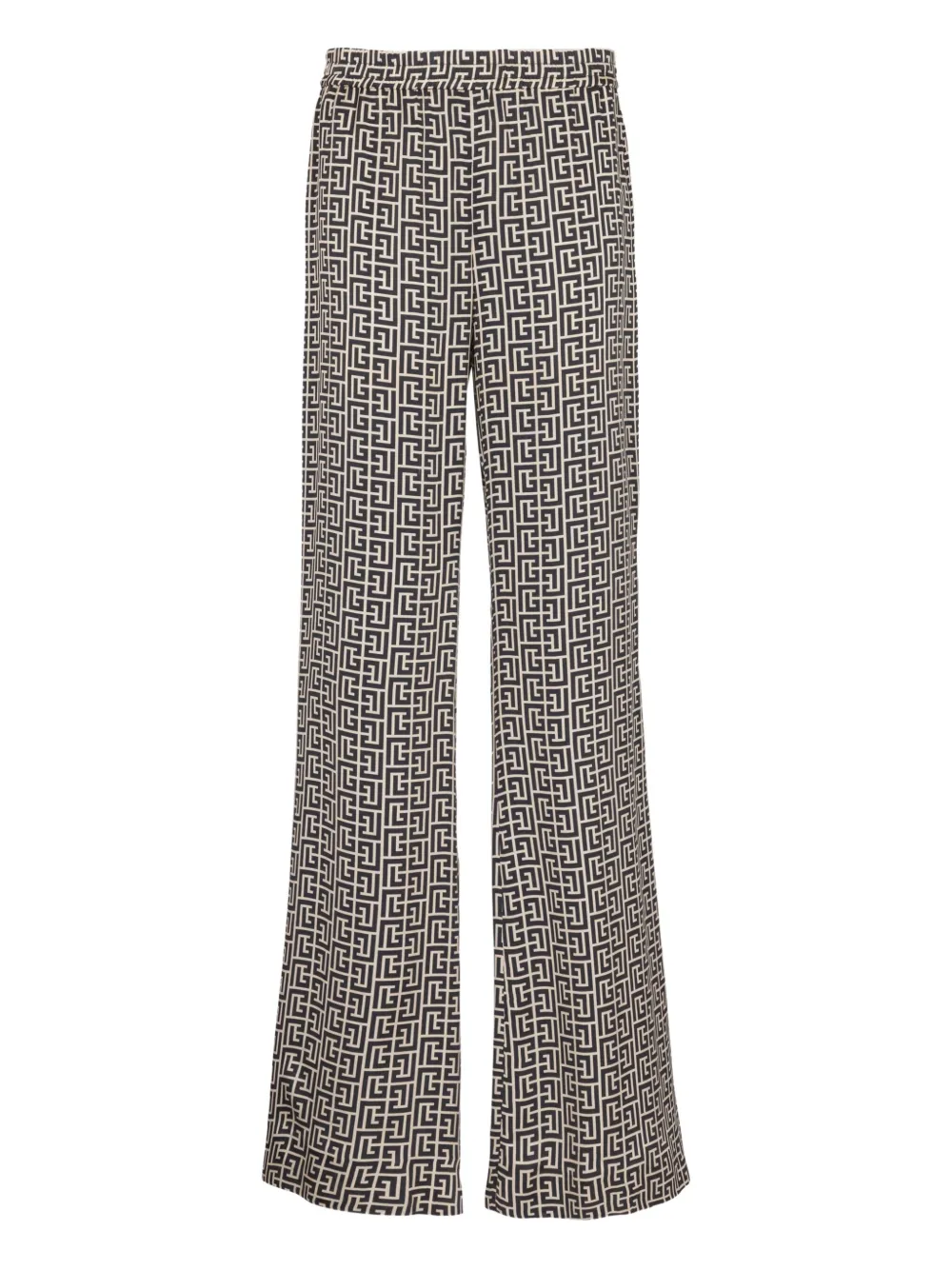 Balmain Broek met monogram-print Zwart