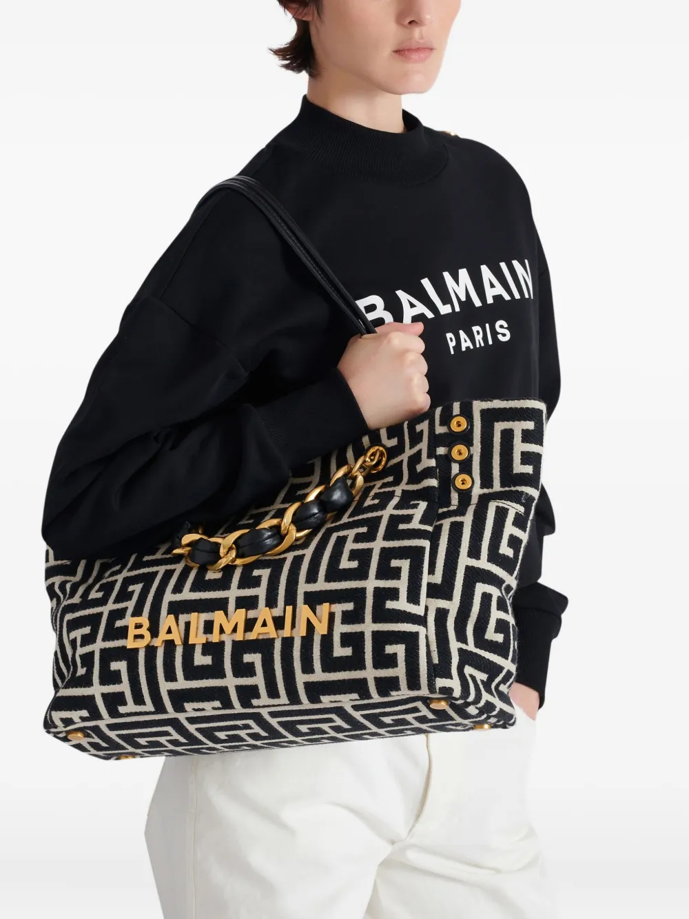 Balmain 1945 shopper Zwart