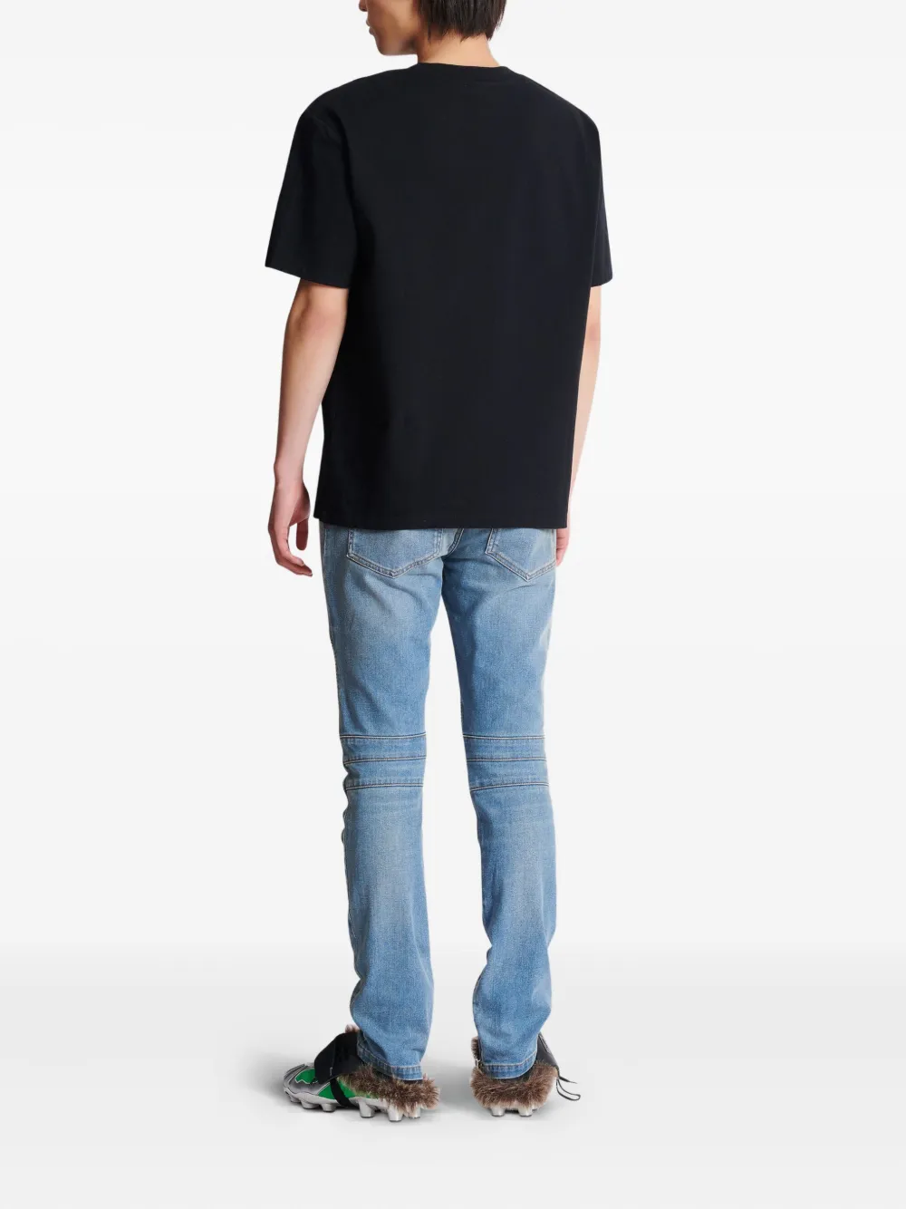BALMAIN LOGO-PRINT T-SHIRT