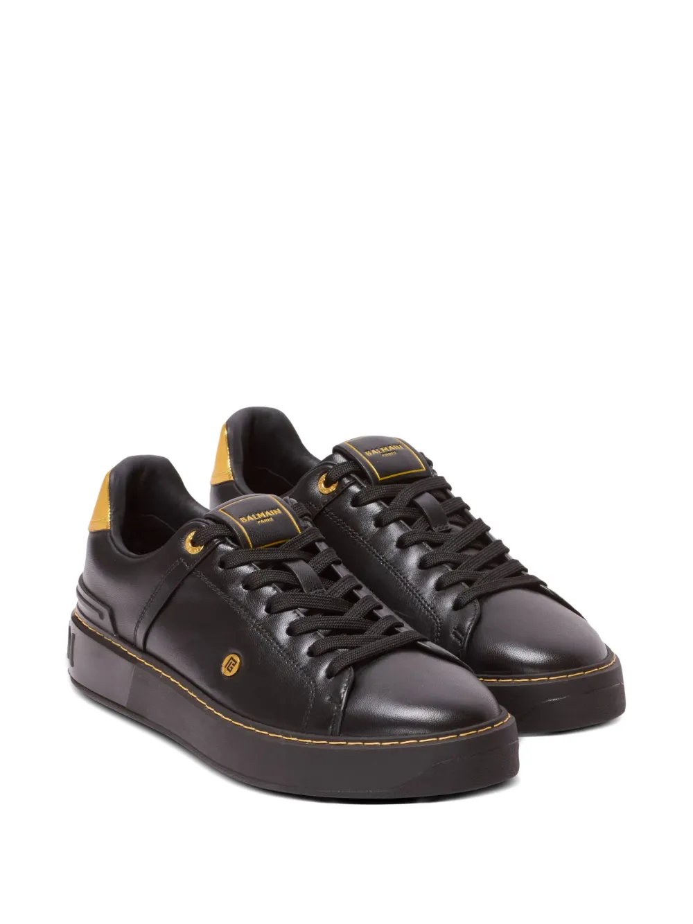 Balmain B-Court leather sneakers Black