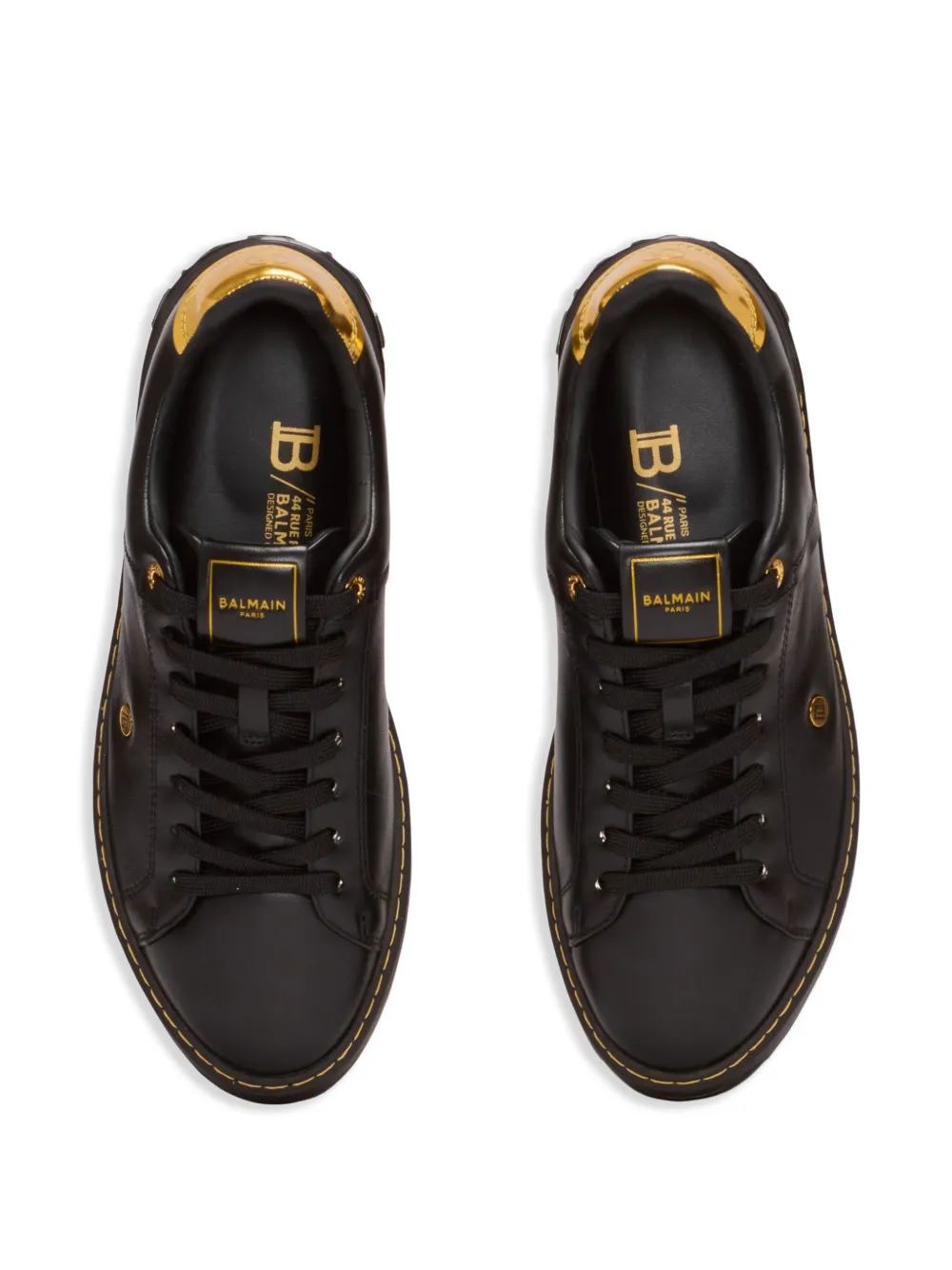 Balmain B-Court leather sneakers Black
