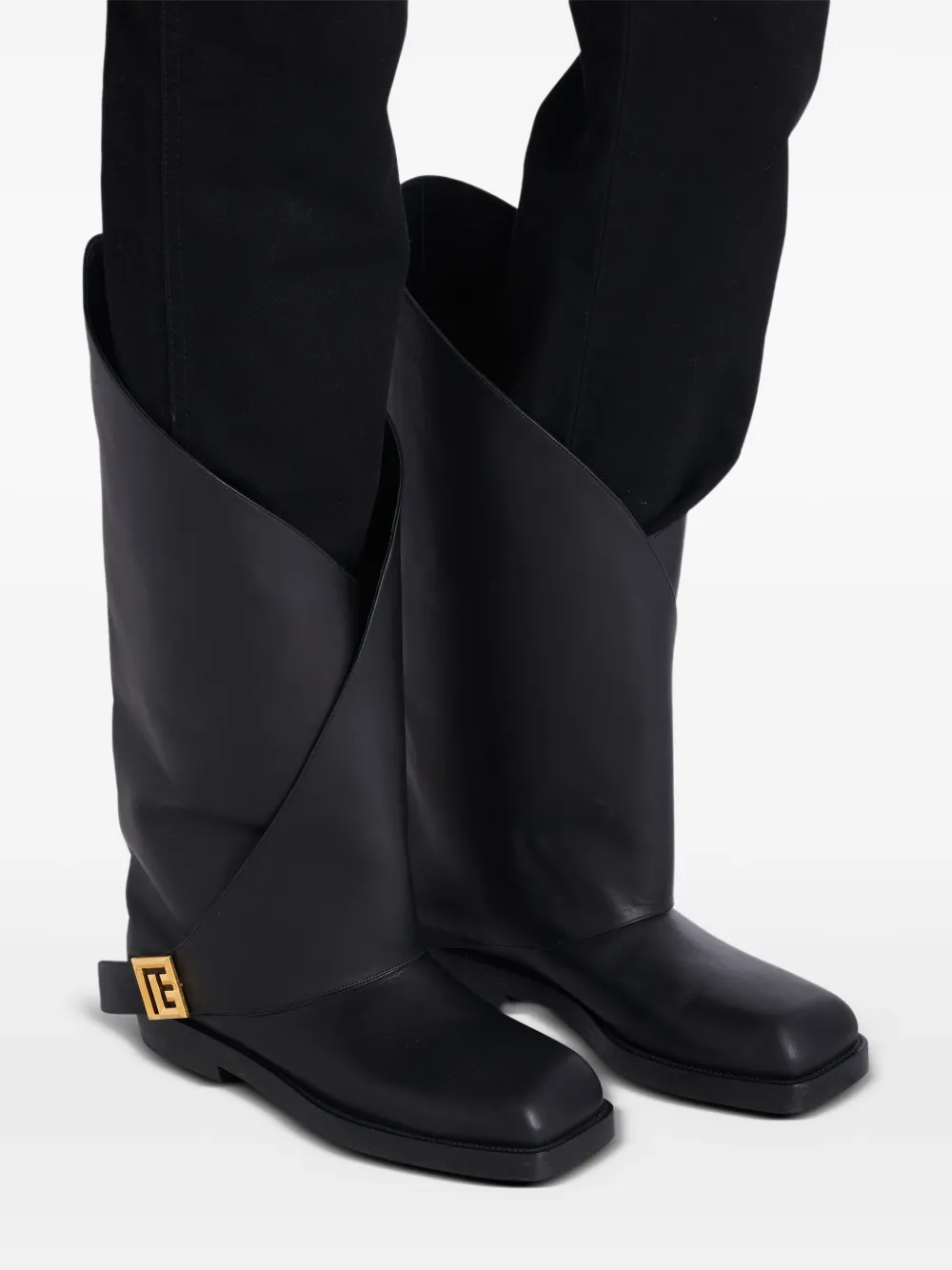Balmain Twist レザーブーツ | ブラック | FARFETCH JP