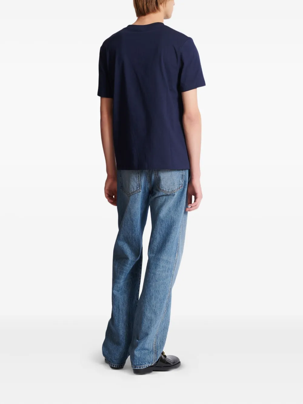 Balmain T-shirt met logoprint Blauw
