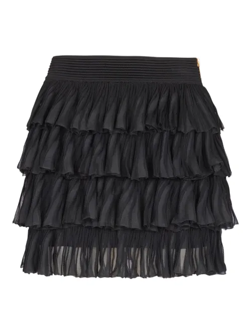 Balmain ruffled skirt - Noir - Balmain - Modalova