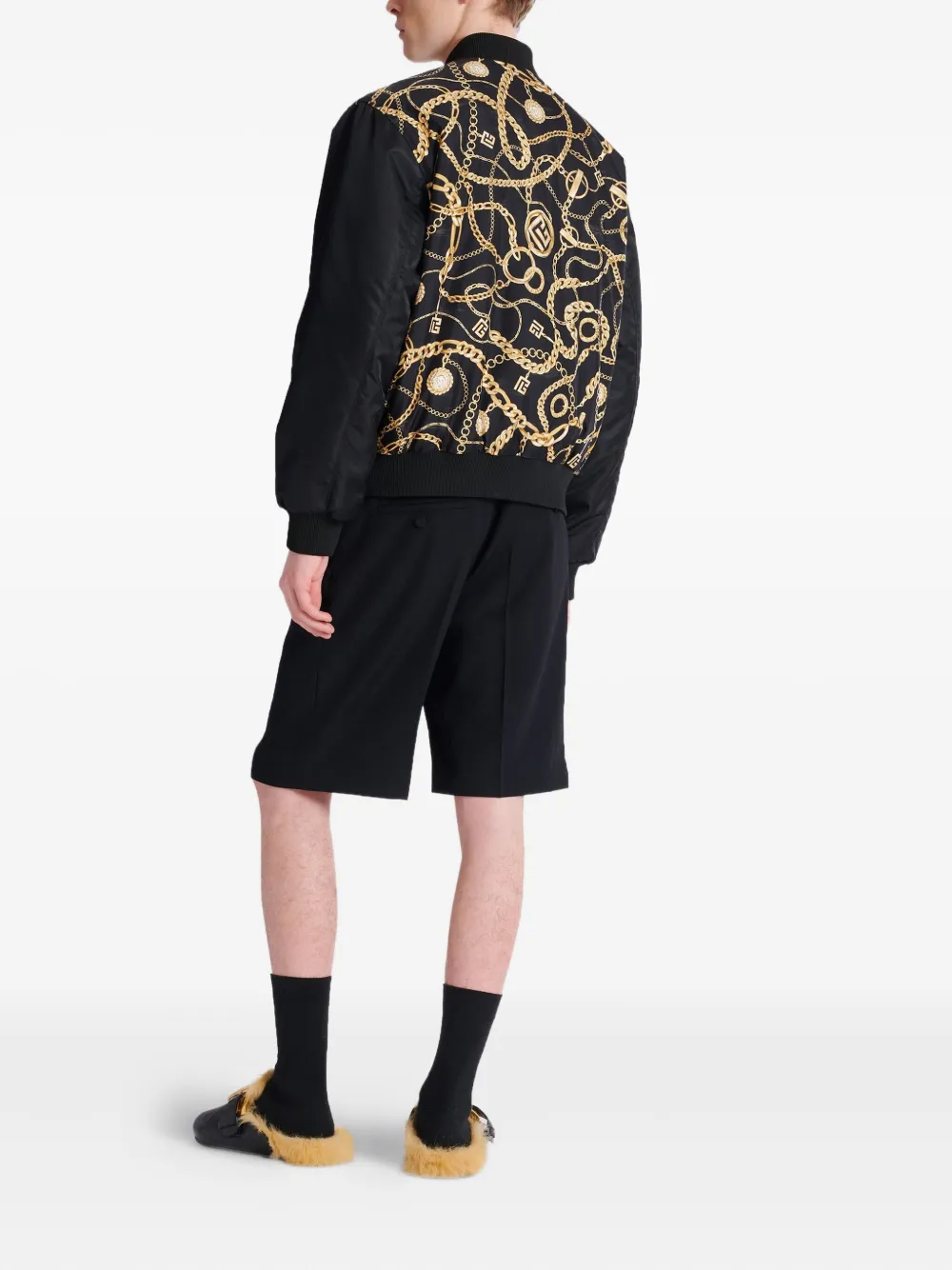 BALMAIN REVERSIBLE BOMBER JACKET