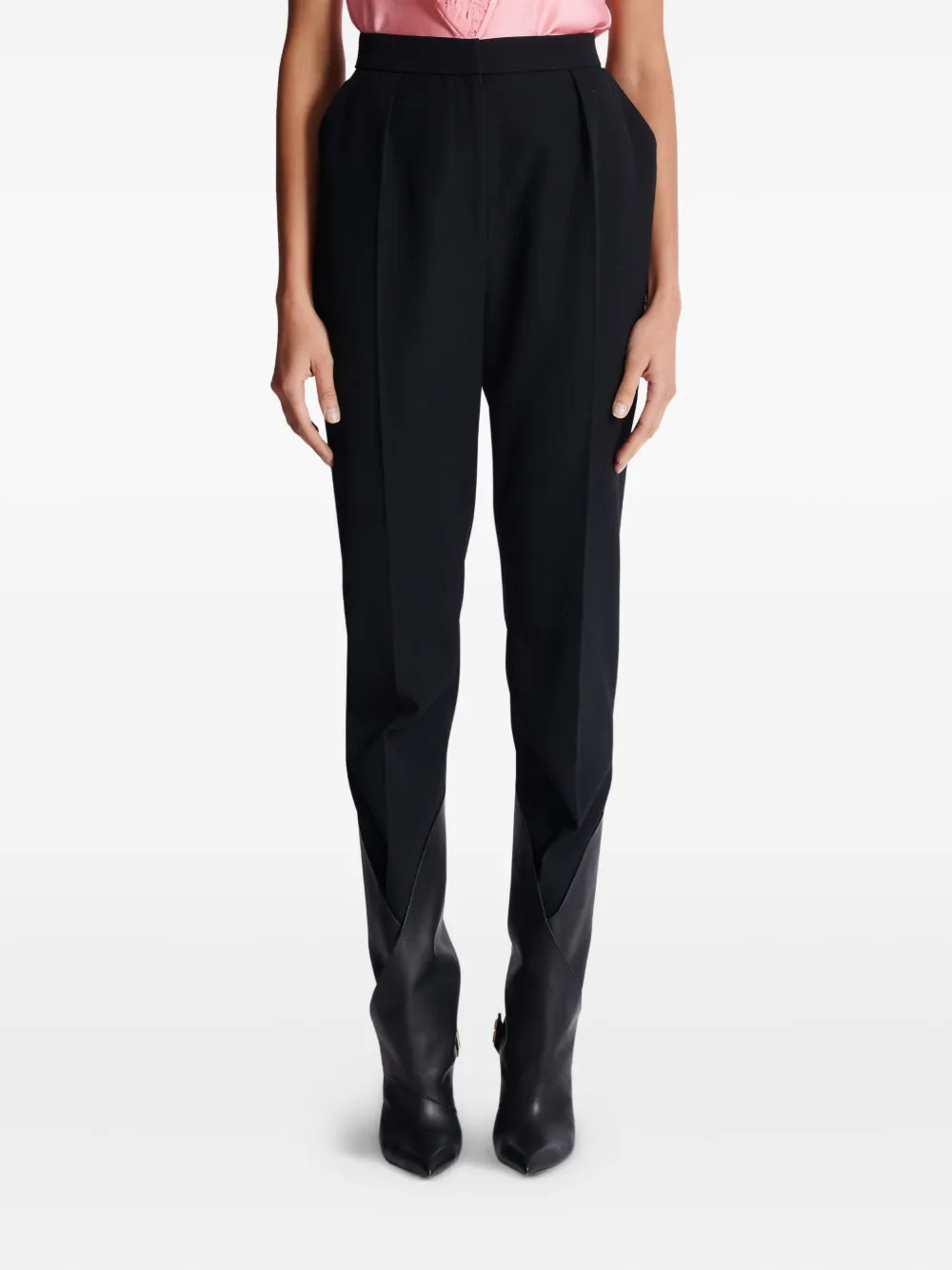 Shop Balmain Wool Trousers