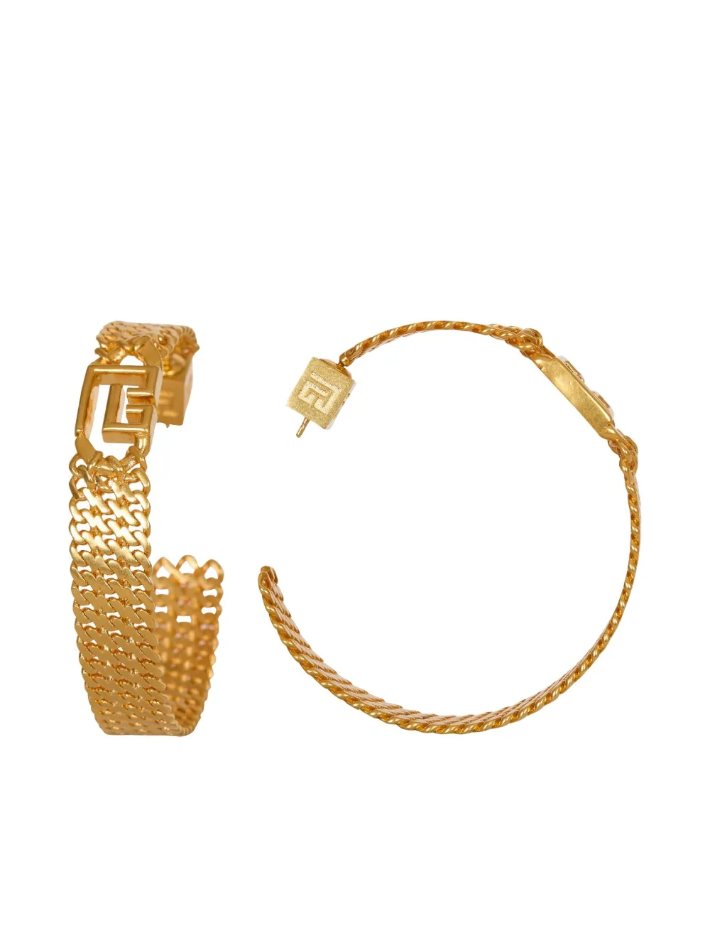 Balmain Orecchini a cerchio Sync PB - Oro