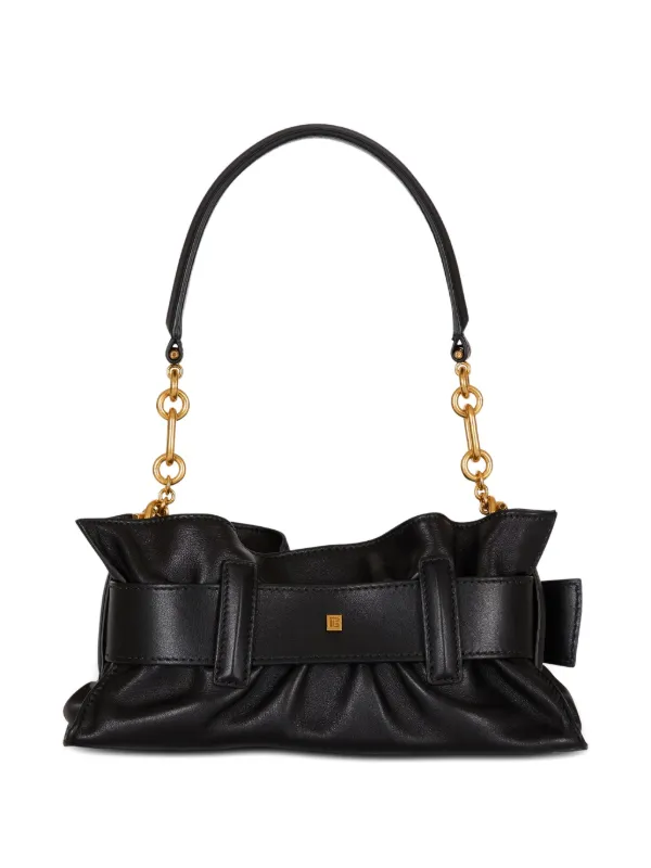 ショルダーバッグ・ポシェット BALMAIN Woman Shoulder bag Black EN1BQ954TNDT EAF Balmain Mini Anthem Shoulder Bag | Black | FARFETCH