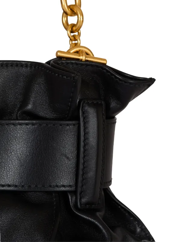 ショルダーバッグ・ポシェット BALMAIN Woman Shoulder bag Black EN1BQ954TNDT EAF Balmain Mini Anthem Shoulder Bag | Black | FARFETCH