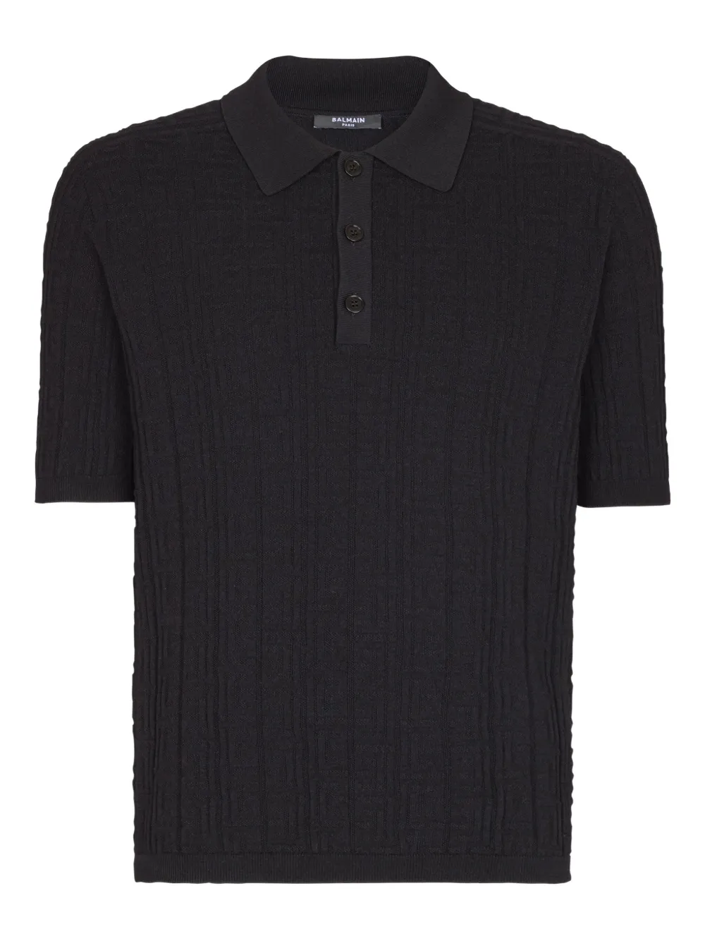 Balmain polo en maille | noir | Image 1