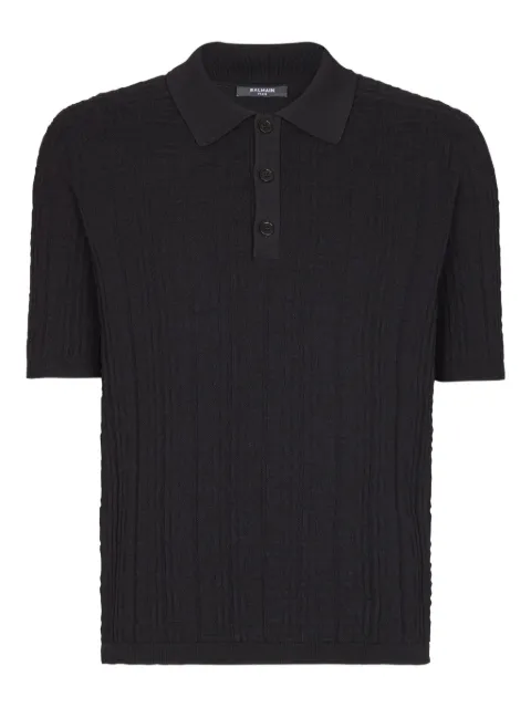 Balmain knitted polo shirt
