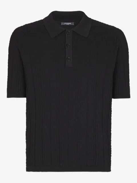 Balmain knitted polo shirt