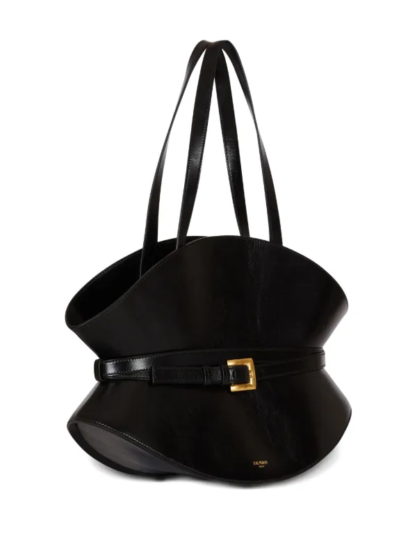 Balmain Medium Shuffle Shoulder Bag | Black | FARFETCH