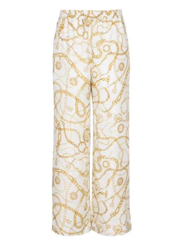 Balmain Silk Trousers | White | FARFETCH Balmain Silk Trousers | White | FARFETCH