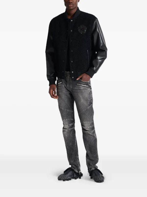 Balmain slim-fit Biker Jeans FARFETCH CH