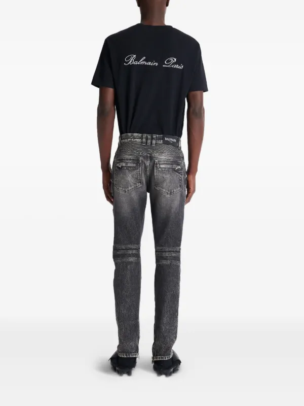 Balmain slim-fit Biker Jeans FARFETCH IN
