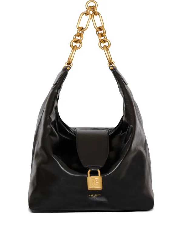 【VIP価格】BALMAIN Sync Shoulder Bag Sync Medium bag in calfskin leather - Women | BALMAIN