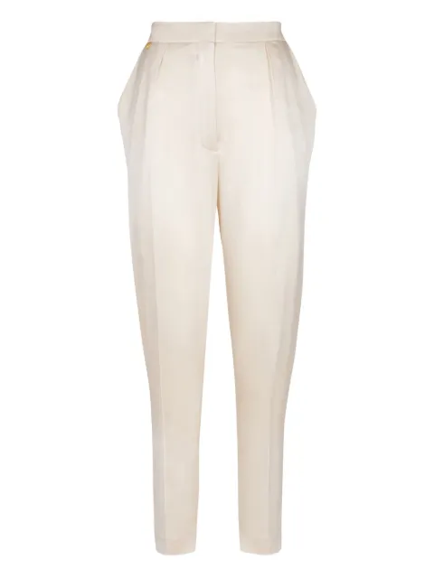 Balmain Seidenhose mit hohem Bund
