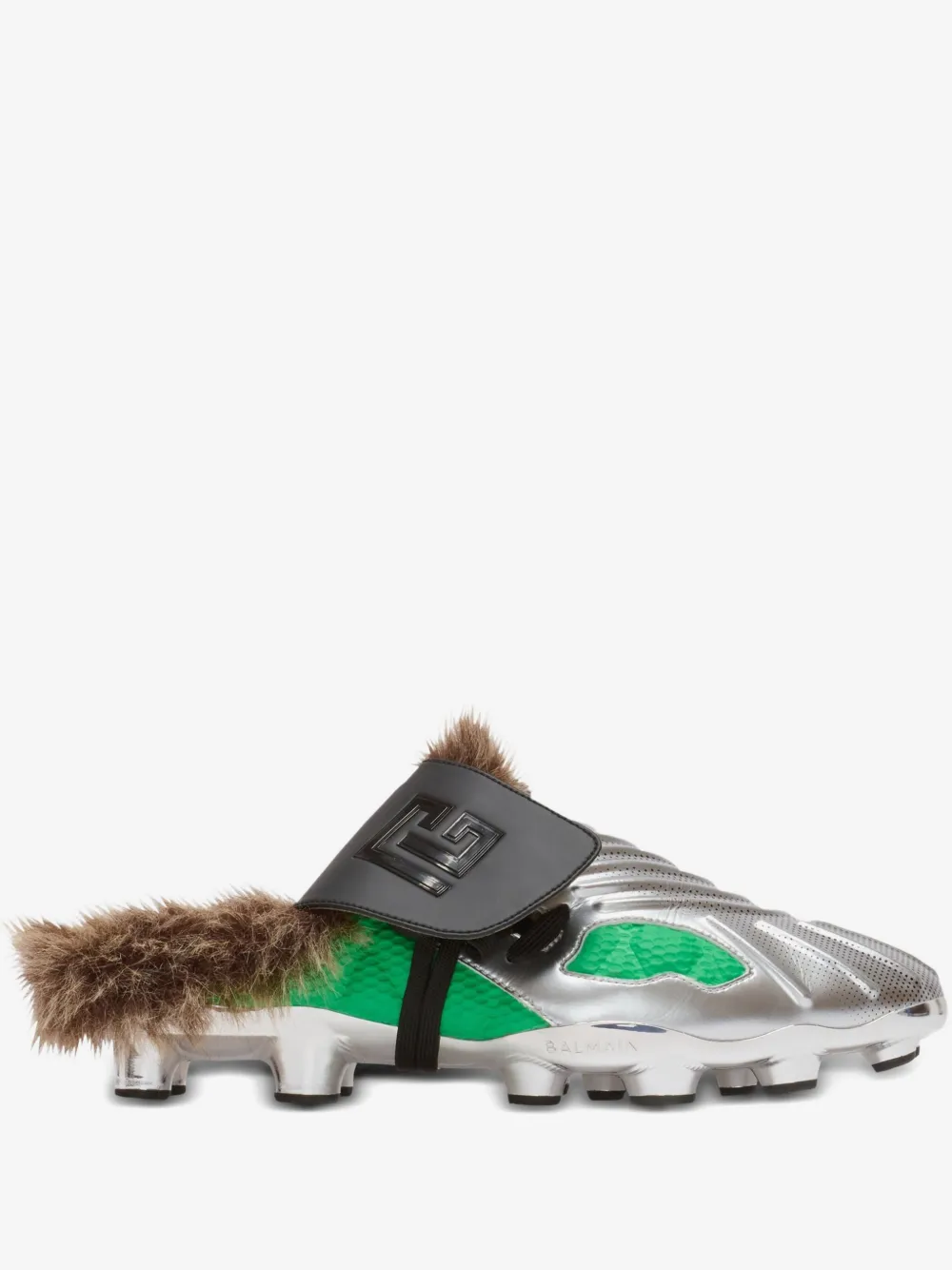 Balmain Half Time slippers | Grey | Image 1