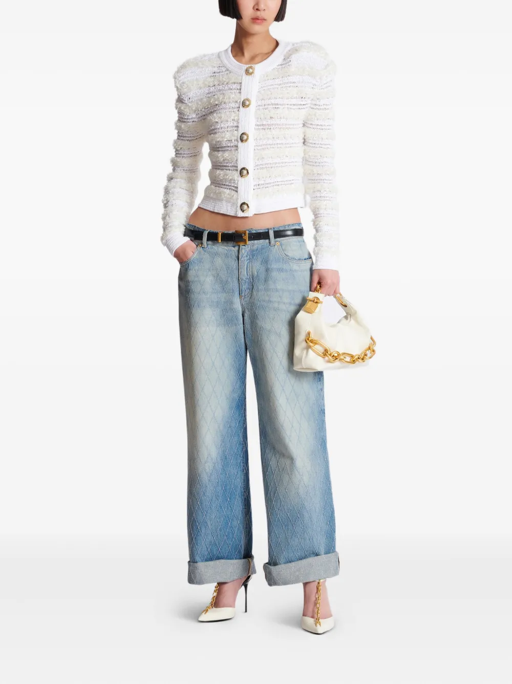 Balmain Sync mini-shopper - Beige