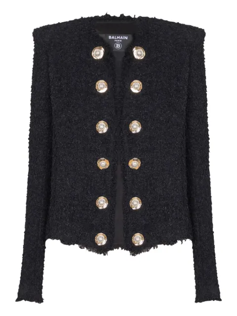 Balmain chamarra de tweed