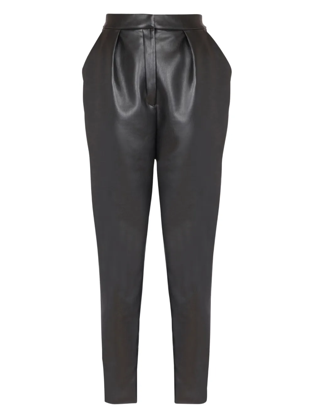 Balmain Broek met geplooid detail Zwart