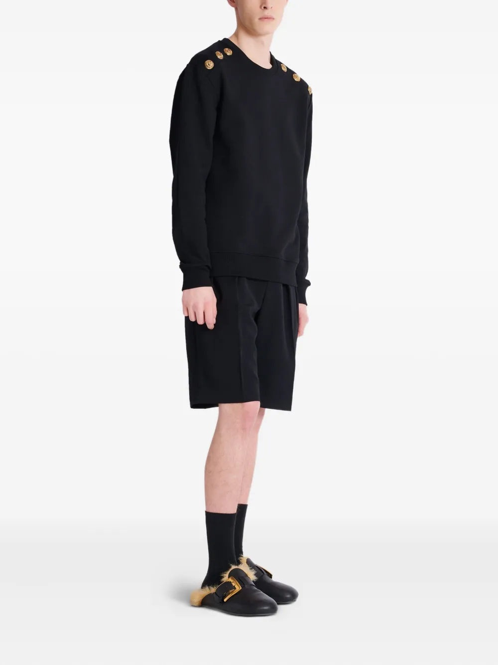 Balmain Jersey trui Zwart