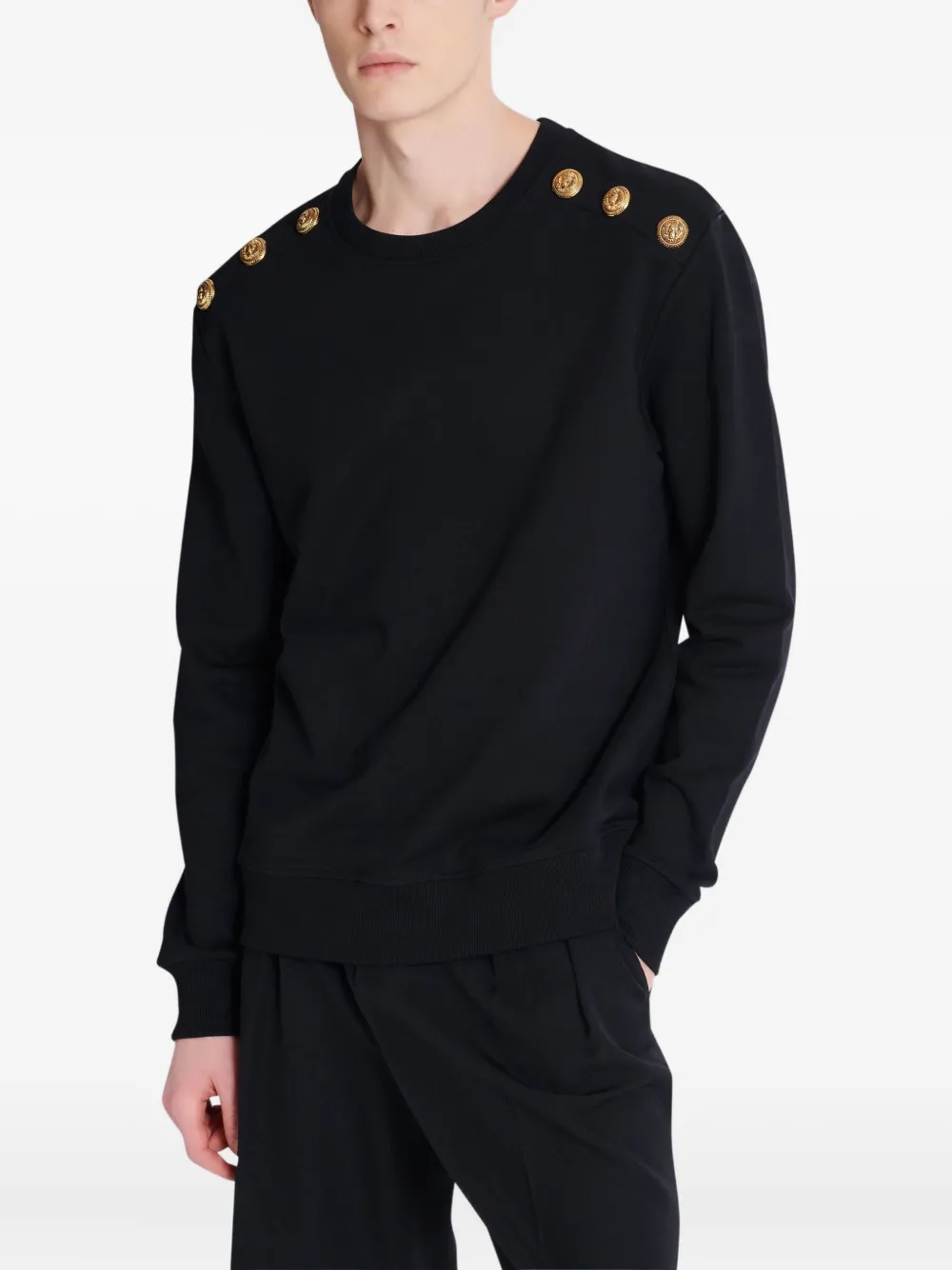 Balmain Jersey trui Zwart