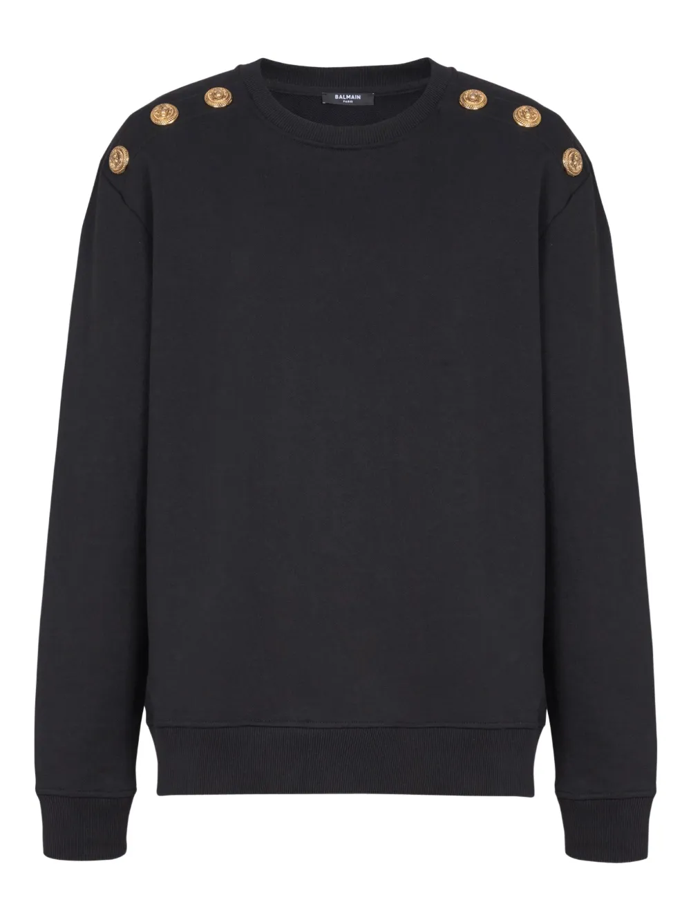 Balmain Maglione in jersey - Nero