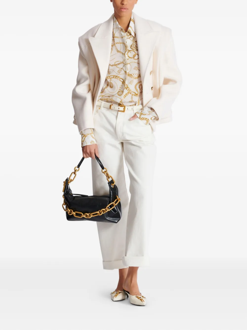 Balmain Zijden blouse - Wit