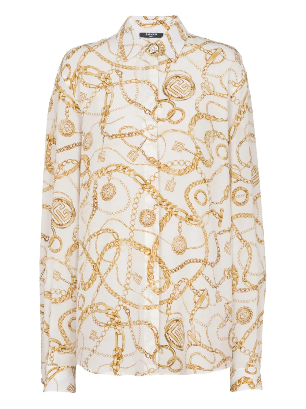 Balmain camisa de seda | blanco | Image 1