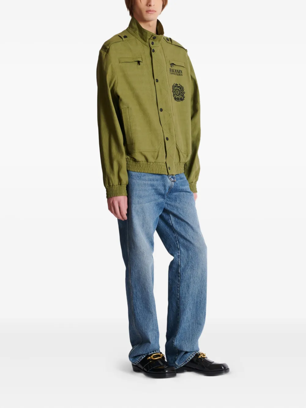 Balmain Jack met logoprint Groen
