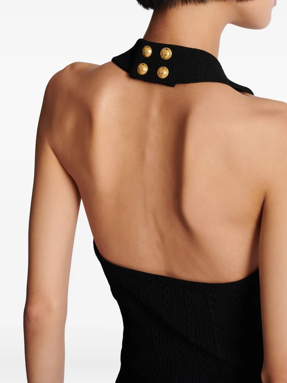 Balmain Kabelgebreide top Zwart