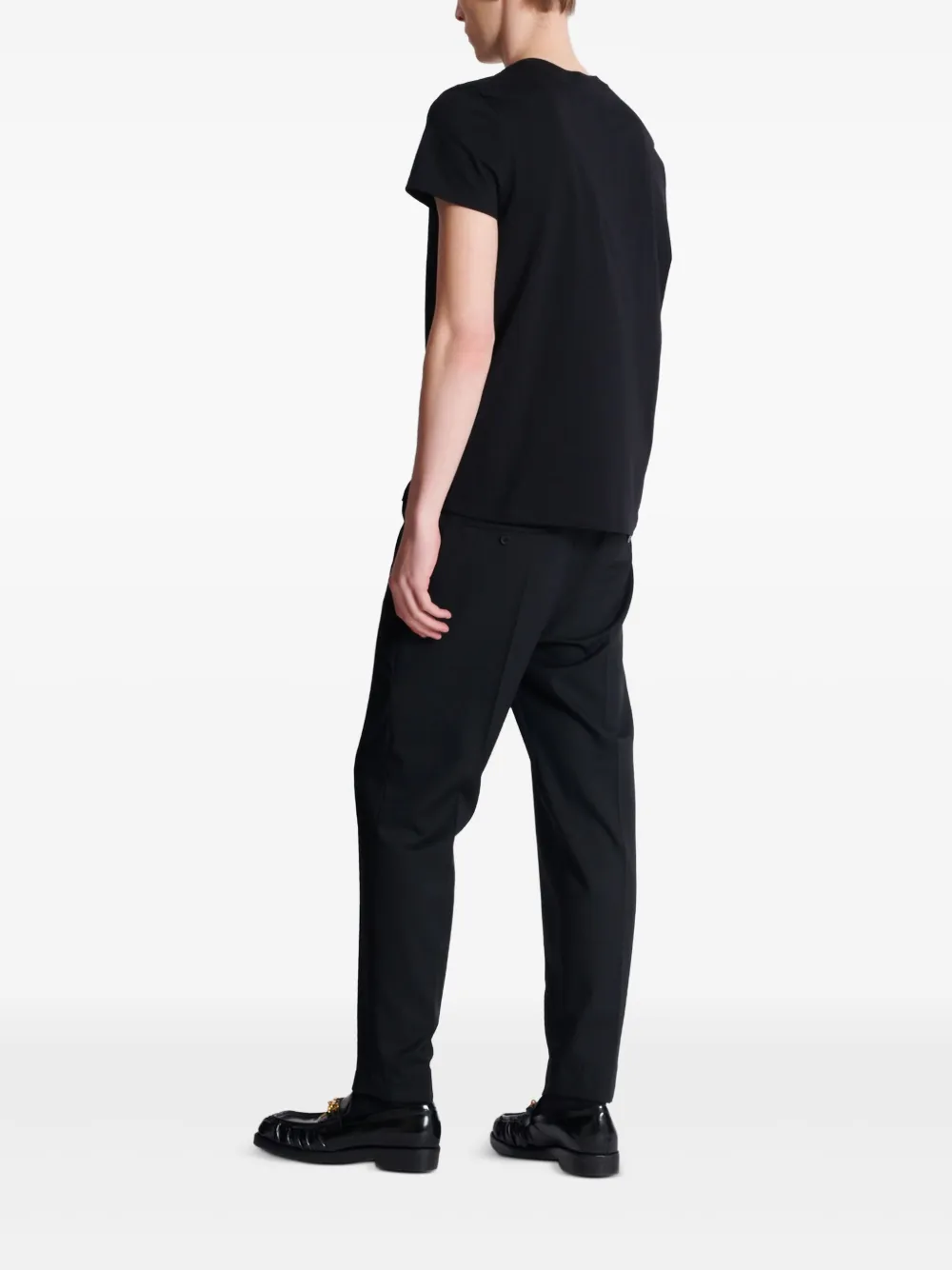 Shop Balmain Chaînes-print T-shirt