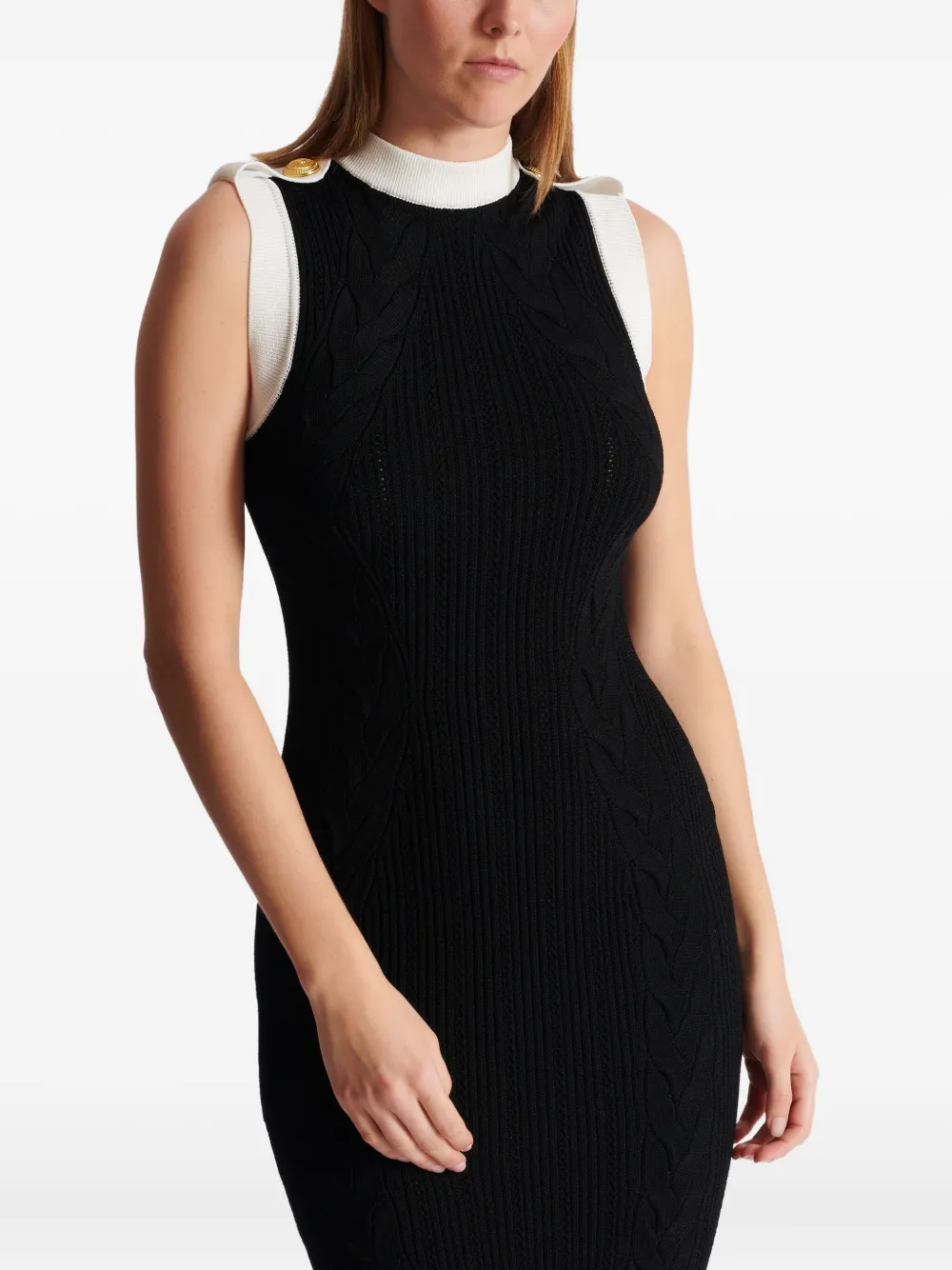 Balmain two-tone midi dress | Image 6