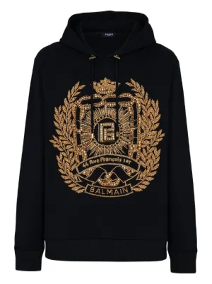 【BALMAIN】バルマン ロゴ　ダブルサイドファスナー　パーカー　レア　即完 BALMAIN】バルマン ロゴ ダブルサイドファスナー パーカー レア 即完