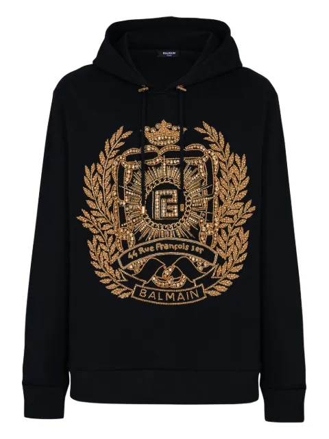 Balmain embroidered hoodie