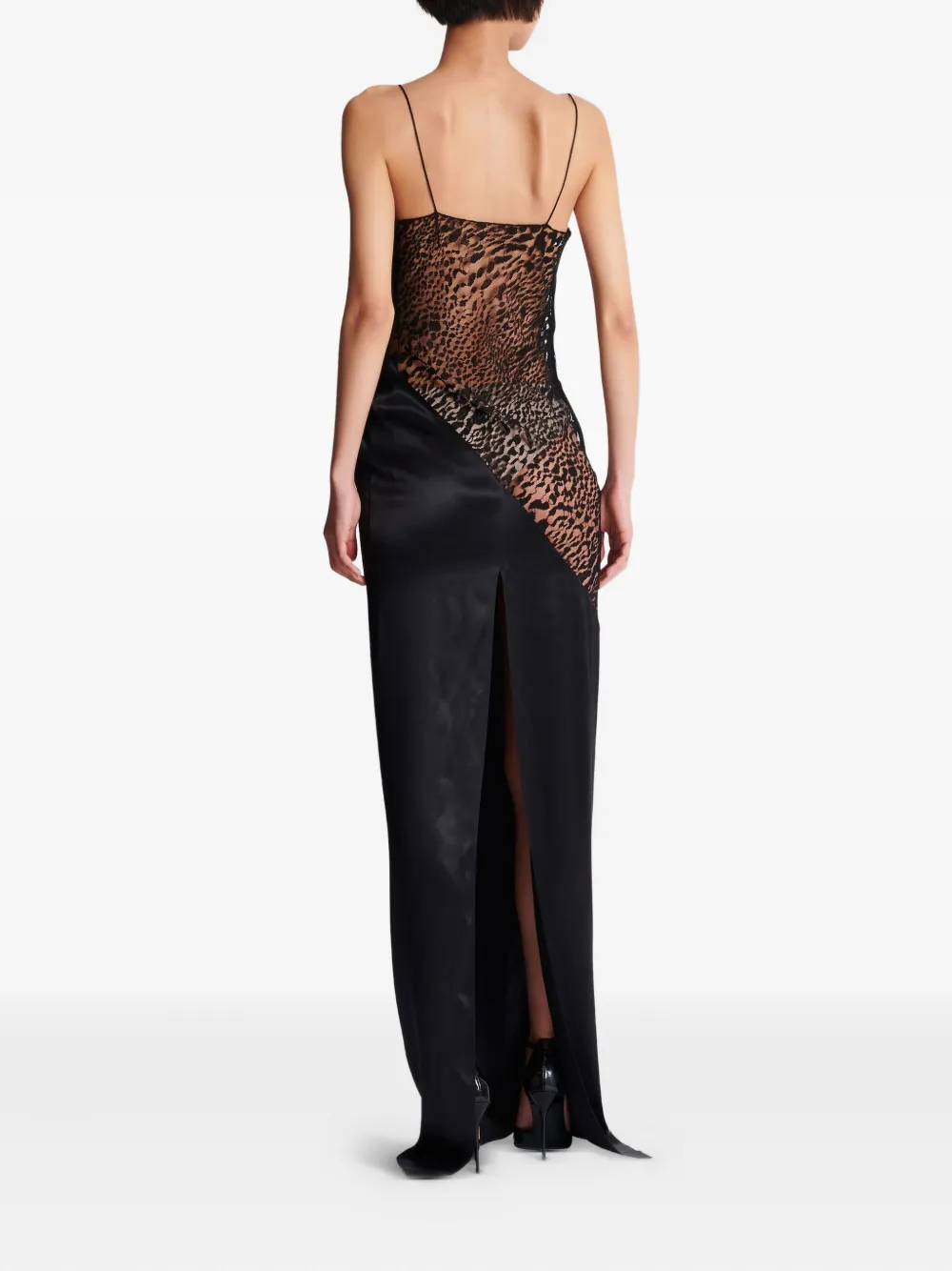 Balmain Jurk met kant Zwart