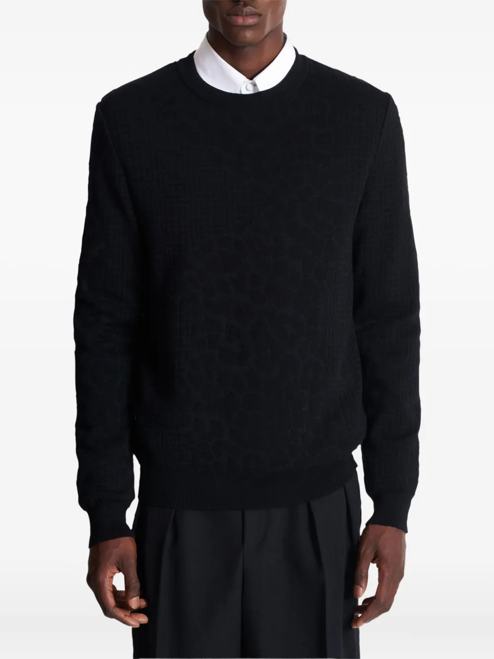 Balmain Trui met luipaardprint Zwart