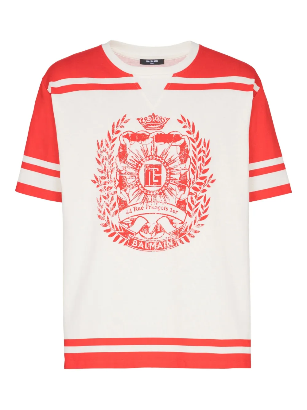 Balmain T-shirt met logoprint Beige