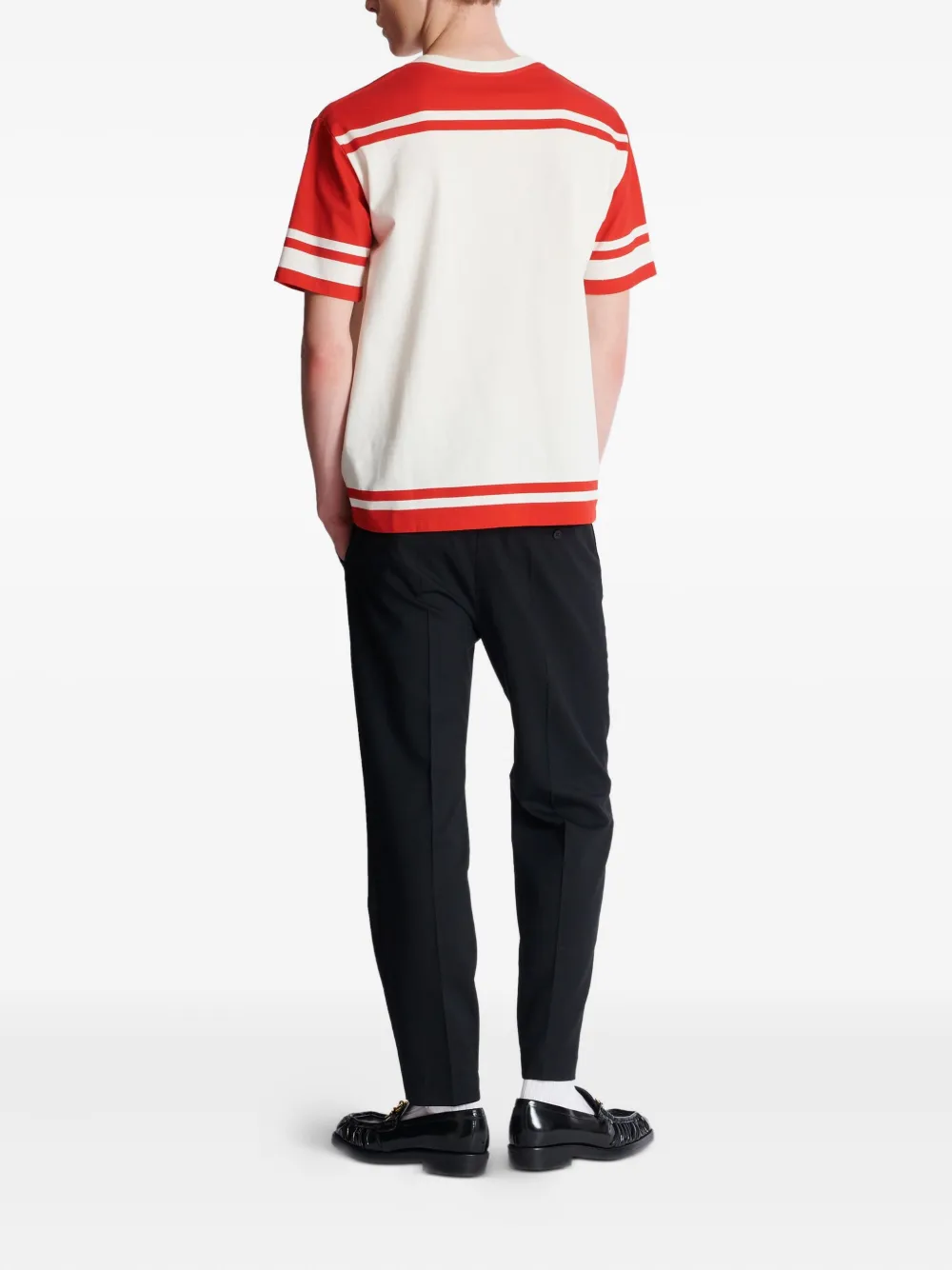 Balmain T-shirt met logoprint Beige
