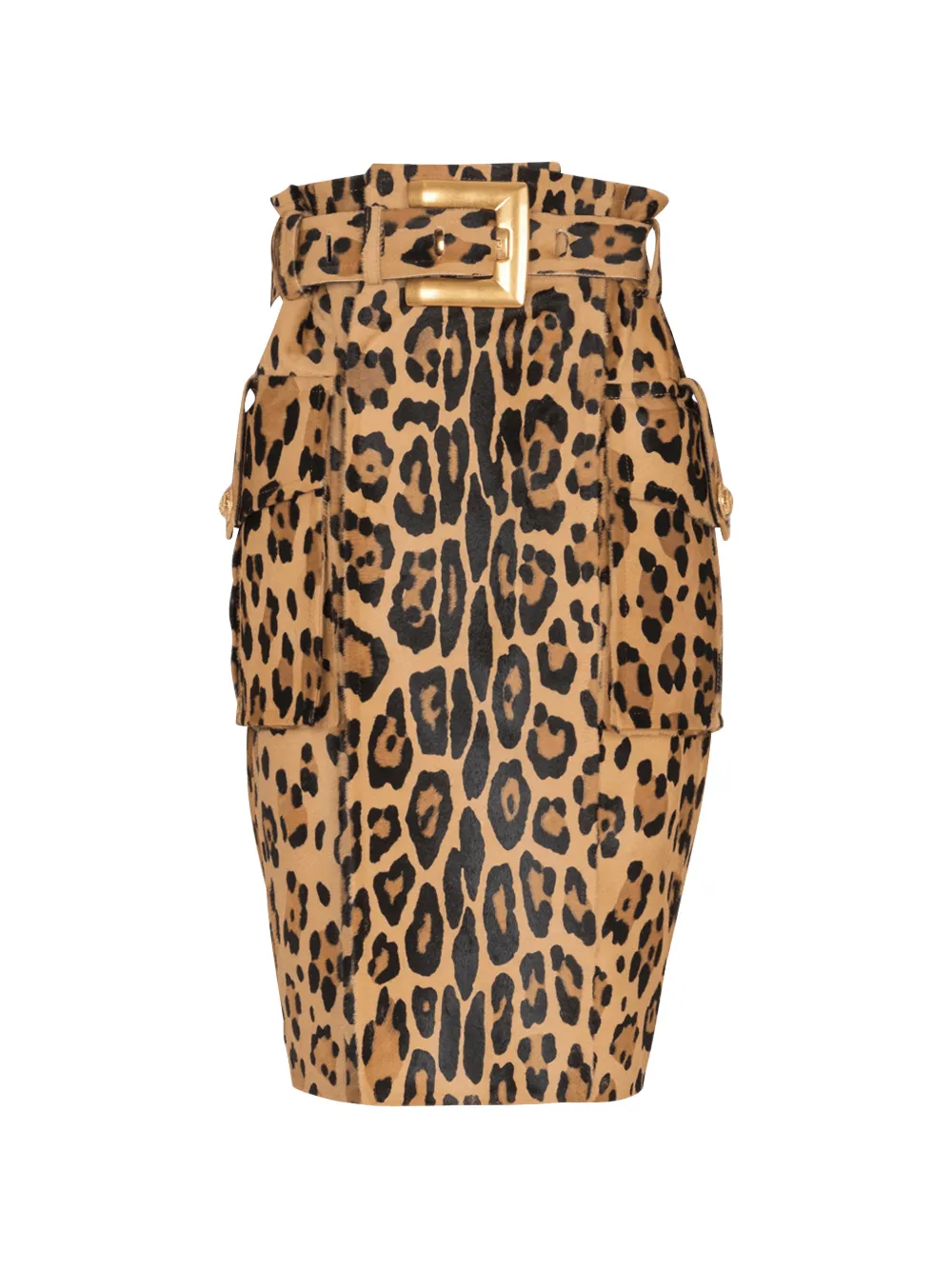 Balmain Gonna leopardata - Toni neutri