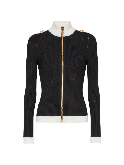 Balmain ribbed-knit cardigan