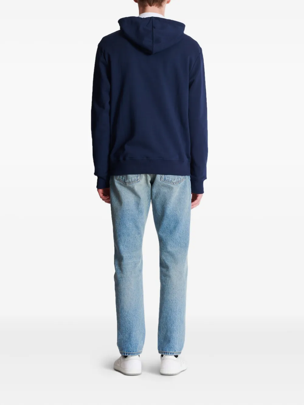Balmain Hoodie met logoprint Blauw