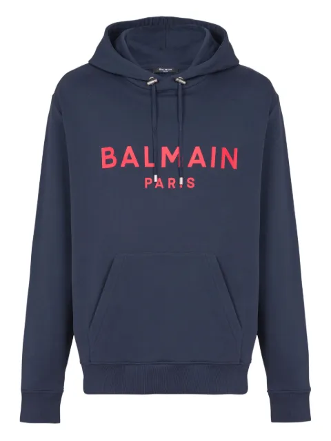 Balmain logo-print hoodie