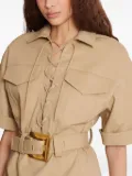 Balmain lace-up mini dress - Neutrals