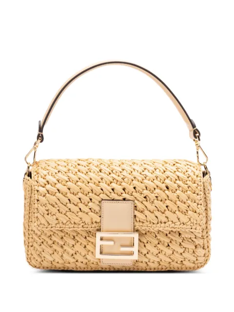 FENDI 바게트 우븐 크로스 백